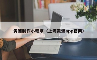 雅安黄浦制作小程序（上海黄浦app官网）