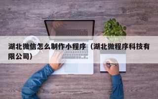 雅安湖北微信怎么制作小程序（湖北微程序科技有限公司）